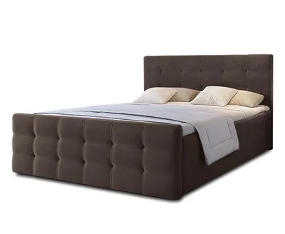 Produktbild von AX LIVING Bett mit Bettkasten 180x200 cm Argentaro Boxspringbett braun