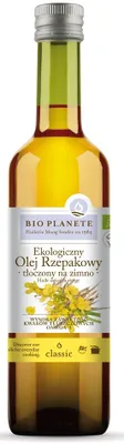 Obrázok produktu pre REPKOVÝ OLEJ LISOVANÝ ZA STUDENA,500 ml -PLANÉTA