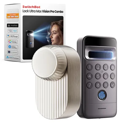 Smart Lock Ultra Max mit 3D-Gesichtserkennung, Keypad, Matter, silber