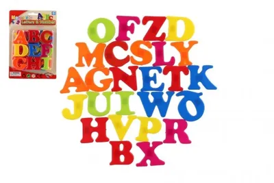Obrázok produktu pre Magnetické písmená plast na karte