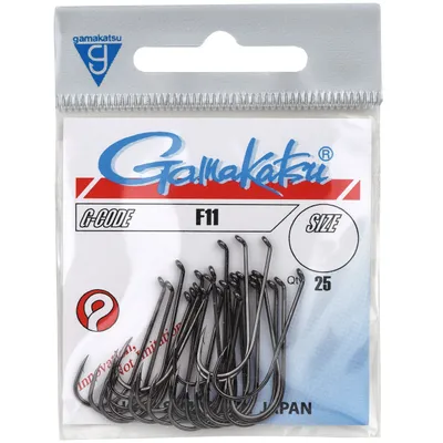 Produktbild von Gamakatsu F11 Hooks Black - 25 Fliegenhaken, Größe:16