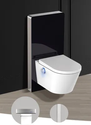 Produktbild von Schwarzglas Sensor - Sanitärmodul für Wand-WC