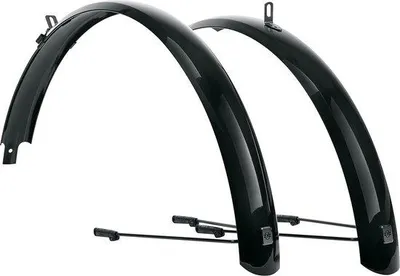 Produktbild von Famanu Spritzschutzset Schwarz 60 mm - Universell - Vorder- und Hinterradschutz