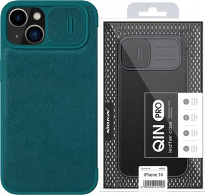 Produktbild von Nillkin Etui Fall Fall mit Klappe für Iphone 14+ Grün