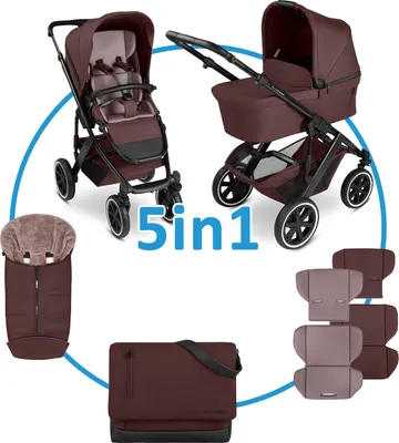 Produktbild von ABC Design Kombi-Kinderwagen Salsa 5 Air Set inkl. Babywanne,