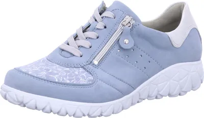 Image de Chaussures basses de sport Waldläufer à semelle moulée mode en bleu, taille 7