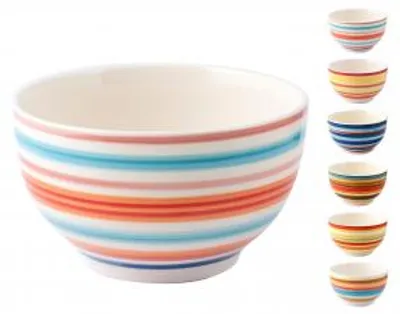Immagine prodotto di HOMe Set 6 Ciotole Colazione 100 Righe Cm 14,5