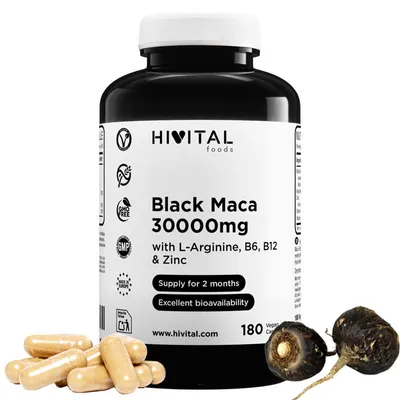 Productafbeelding van Maca Negra, 30000 mg | 180 veganistische capsules