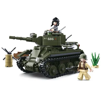 Produktbild von Sluban M38-B0686 - Army WWII - Alliierter Kavalleriepanzer