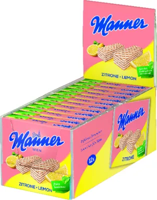 Obrázok produktu pre Sušienky Manner citrón plátok 14411000 12ks