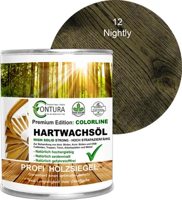 Produktbild von Contura 750ml. FARBIGES Hartwachsöl Colorline Premium Hartwachs - 12 Nightly