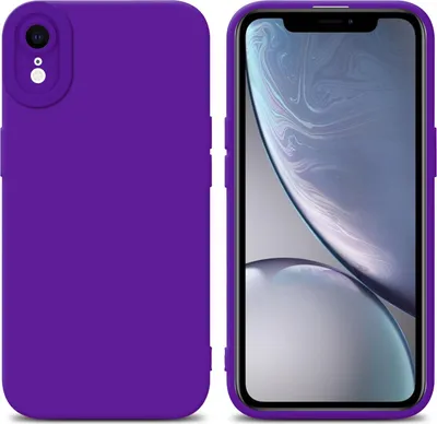Produktbild von Cadorabo Hülle für Apple iPhone XR Schutz Hülle in Lila TPU Silikon Etui Case Handyhülle
