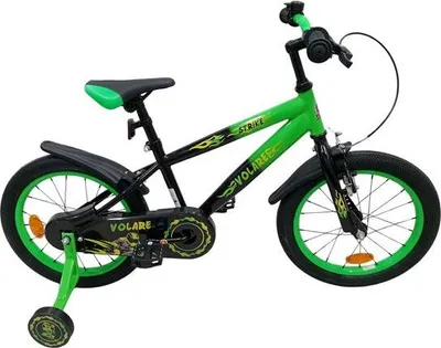 Produktbild von Volare Strike Kinderfahrrad - Jungen - 16 Zoll - Schwarz Grün