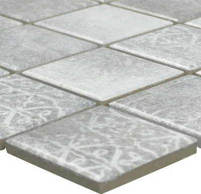 Produktbild von Keramik Mosaikfliesen Sorrento Grau