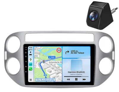 Zdjęcie produktu dla Awesafe 9 cali Android Radio 6+128GB dla vw Tiguan 2007-2016 4g LTE Navi carplay GPS dab radio