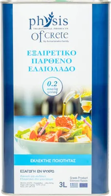 Produktbild von Physis Of Crete Natives Olivenöl Extra 0.2 3l Aus Griechenland Frühe Ernte Kaltgepresst Für Salate Premium