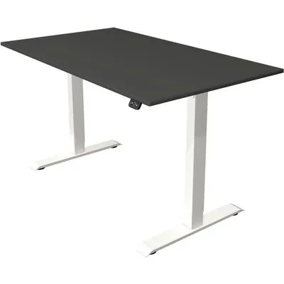 Image de Table assis-debout Move 1, réglable en hauteur électriquement jusqu'à 123 cm, L x P 140 x 80 cm, anthracite/blanc
