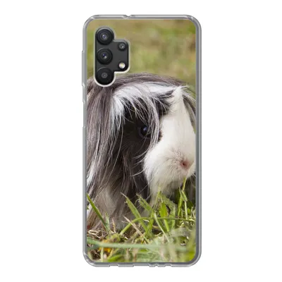 Produktbild von MuchoWow® Handyhülle Schutzhülle Hülle für Samsung Galaxy A32 5G Langhaar-Meerschweinchen Silikon Softcase Handy Hülle - Softcase