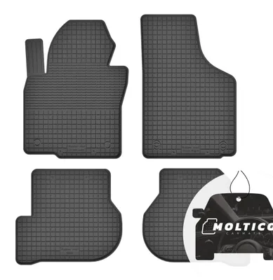 Image de Tapis de sol en caoutchouc avec bordure, adaptés à toutes les saisons, pour Skoda Yeti (2009-2017)