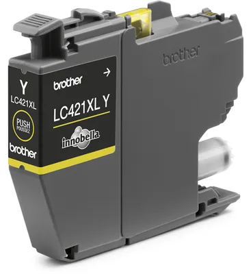 Produktbild von Brother LC-421XLY, Hohe (XL-) Ausbeute, Gelb, 1 Stück(e), 500 Seiten, Einzelpackung