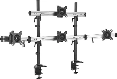Produktbild von HFTEK MP234C-N - Vierfacher Monitorarm