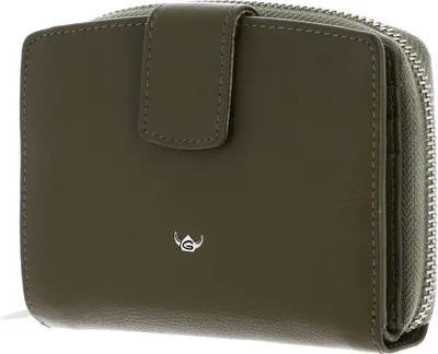 Produktbild von Golden Head Leder Geldbörse Madrid RFID Protect Billfold Coin Wallet Olive olivgrün