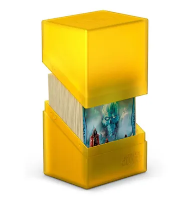 Zdjęcie produktu dla Etui Ultimate Guard Boulder Deck Case 80+ – rozmiar standardowy, kolor bursztynowy