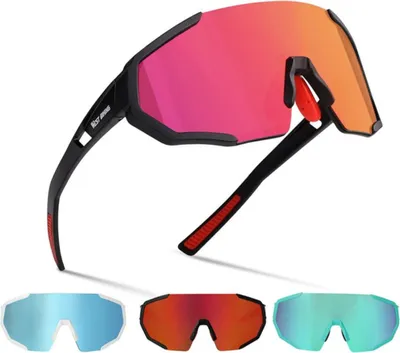 Obrázek produktu pro Sportovní sluneční brýle s UV400 a polarizačními skly, HD vidění pro cyklistiku, běh a outdoorové aktivity