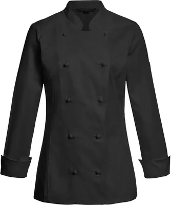 Produktbild von Greiff GASTRO MODA Cuisine Damen Kochjacke Regular-Fit Schwarz L