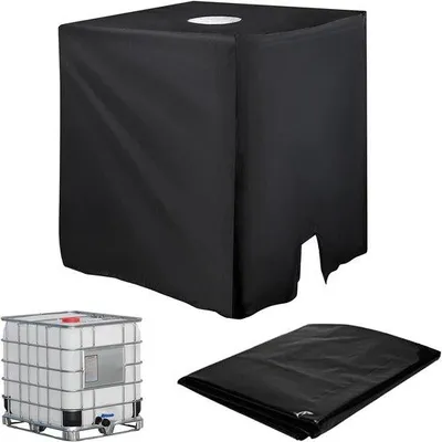 Produktbild von Famanu IBC-Tankabdeckung 1000L - Anti-UV Schutzhaube schwarz