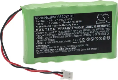 Produktbild von vhbw Akku Ersatz für Acutrac NB-1X7, PO201003 für Messgerät (700 mAh, 8,4 V, NiMH)