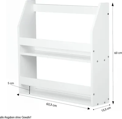 Produktbild von Homestyle4u Wandregal Weiß Hängeregal Küchenregal Bücherregal Regal Holz