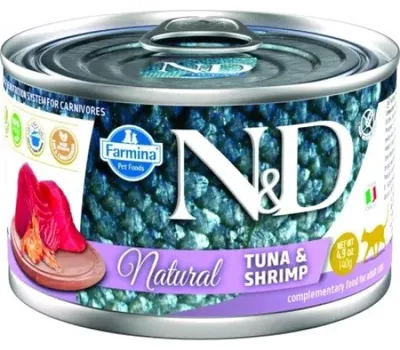 Produktbild von FARMINA ND CAT NATURAL Thunfischgarnelen 140 g