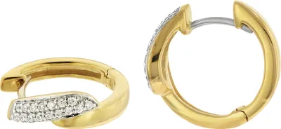 Produktbild von GLIZZ GL8156 Damen-Ohrringe Gold 333/8K Zirkonia-Creolen