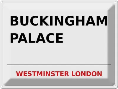 Produktbild von vianmo Blechschild 30x40 cm London Street Buckingham Palace