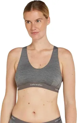 Produktbild von Icebreaker Merino 125 Cool-lite Sprite Racerback Sport-bh Grau L Frau Grau L