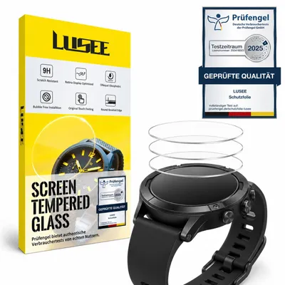 Zdjęcie produktu dla 3 sztuki hartowanego szkła do smartwatchów - uniwersyjna folia ochronna na ekran, 30 mm