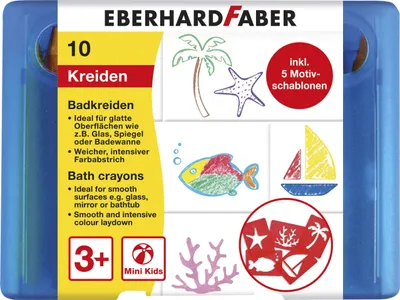 Produktbild von EBERHARD FABER Badkreide Mini Kids 10er Etui