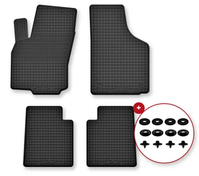 Immagine prodotto di Tappetini gomma vasca per Renault Twingo I 1993-2006 Set 4 pezzi con clip