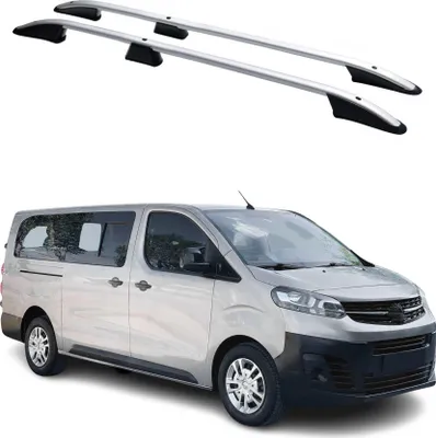 Image de Barres de toit longitudinales pour Peugeot Expert 2016-2024 L3 Aluminium Gris