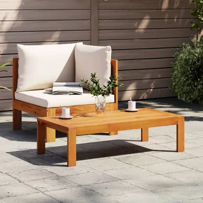 Produktbild von "im Angebot" 2-tlg. Garten-Sofa-Set mit Kissen Massivholz Akazie - Stapelsessel CC16878