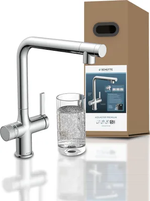 Produktbild von AQUASTAR PREMIUM Sprudelwasser Küchenarmatur mit Kühl- und Filtersystem, Chrom