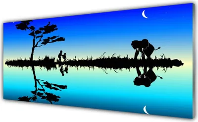 Produktbild von Glasbilder 125x50 Wandbild Druck auf Glas Abstrakt Kunst