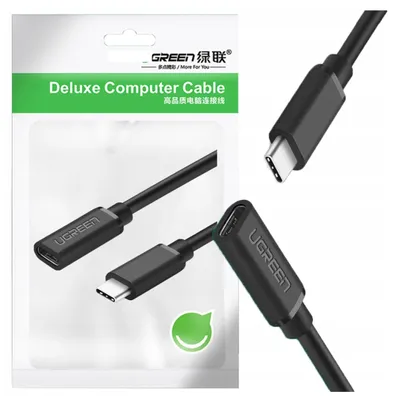Image de Câble d'extension Usb-C 3.1 Ugreen Ed008, 4K, 60W, 0.5M (Noir)