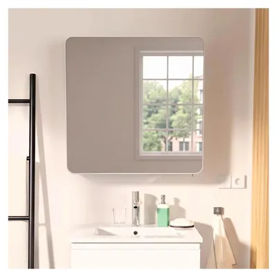 Immagine prodotto di Mobiletto da bagno rettangolare con specchio 60cm