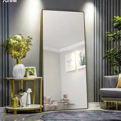 Image de UnboxG 180 x 80 cm Miroir intégral, miroir sur pied et miroir mural 3 en 1, miroir d'habillage, miroir de vestiaire pour la chambre à coucher, le salon et l'entrée