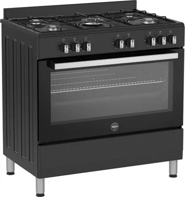 Image de Cuisiniere a gaz - BERTAZZONI - SEL925MN - 5 foyers - 3,6 Kwh - 90 cm - Noir