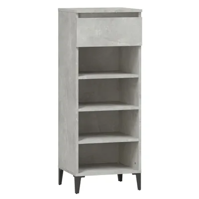 Produktbild von Schuhregal Betongrau 40x36x105 cm Holzwerkstoff