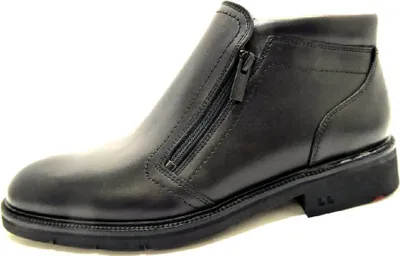 Produktbild von Lloyd Herren Stiefeletten Schwarz mit seitlichem Reißverschluss und runder Zehenform