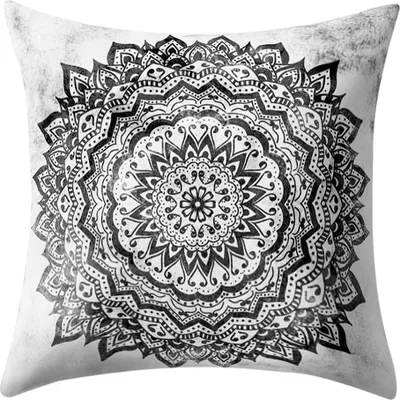 Produktbild von 45x45cm Quadratische Kissenbezüge mit Stechapfelblütenmuster (G)